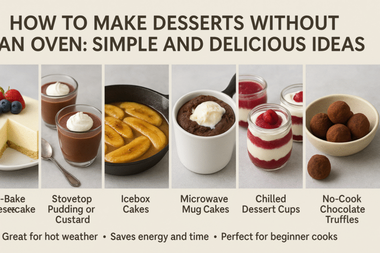 How to Make Desserts Without an Oven: Simple and Delicious Ideas