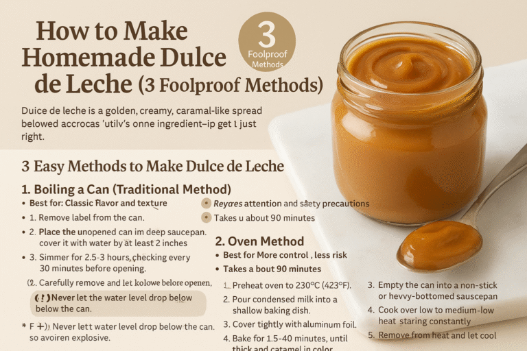 How to Make Homemade Dulce de Leche (3 Foolproof Methods)