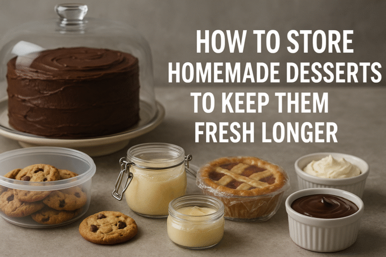 How to Store Homemade Desserts to Keep Them Fresh Longer