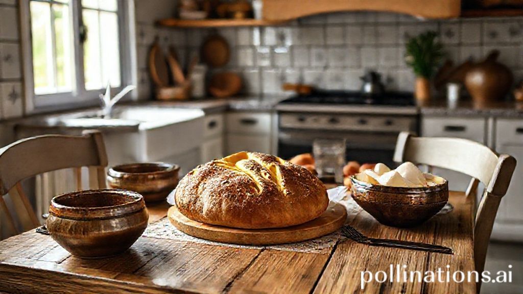 Broa de Fubá recém saída do forno