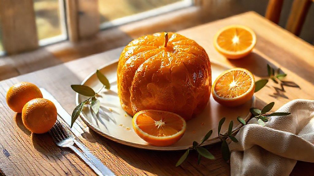Bolo de Laranja com Casca Caramelizada