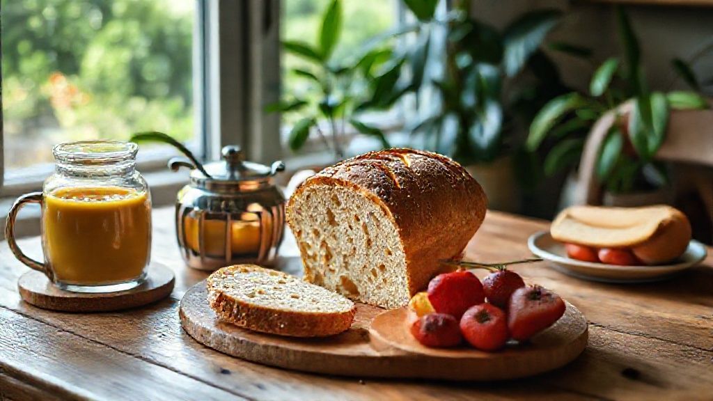 Pão sem glúten macio e saudável