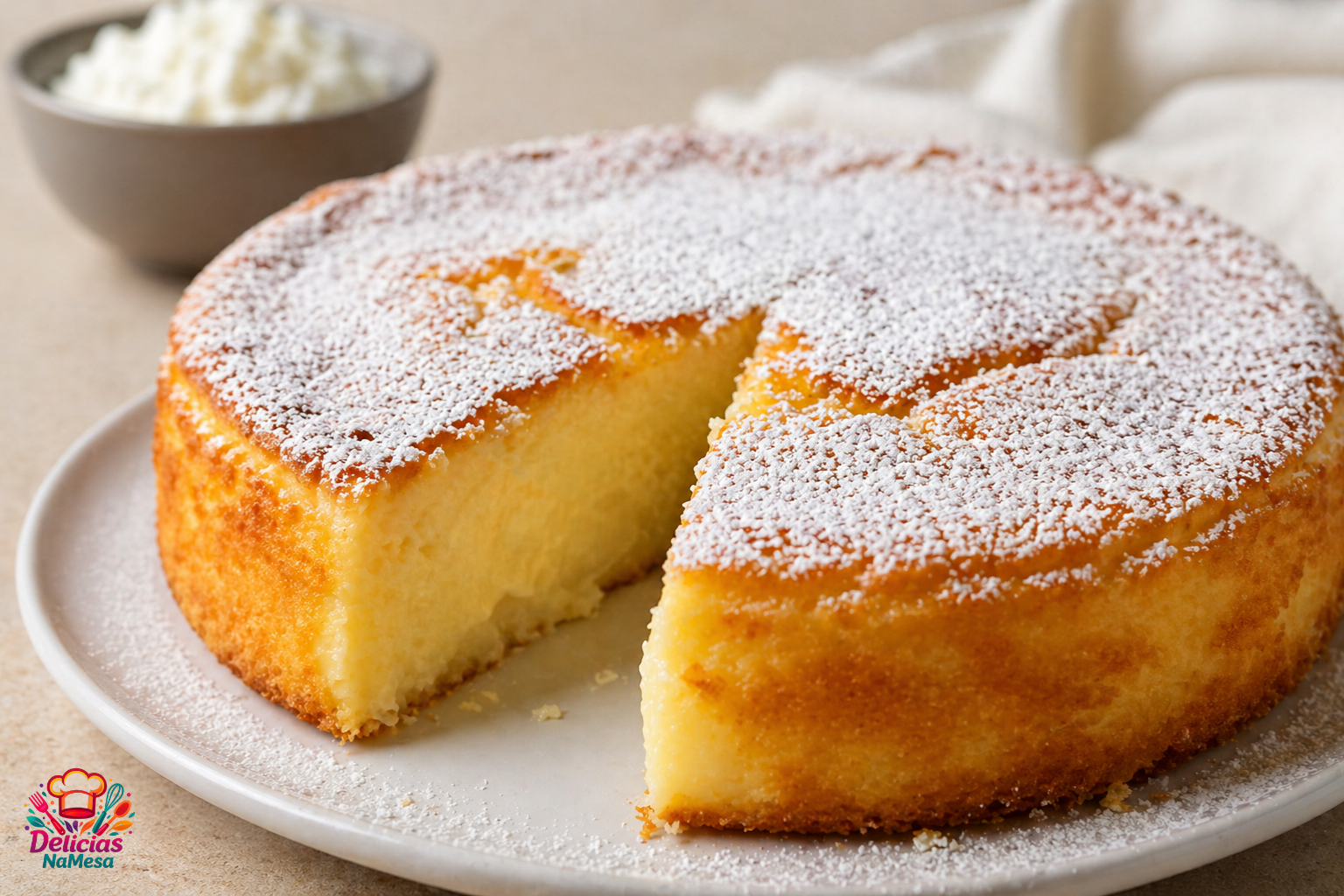 Bolo Nuvem Dourada: Receita de Bolo Cremoso com Textura que Derrete na Boca