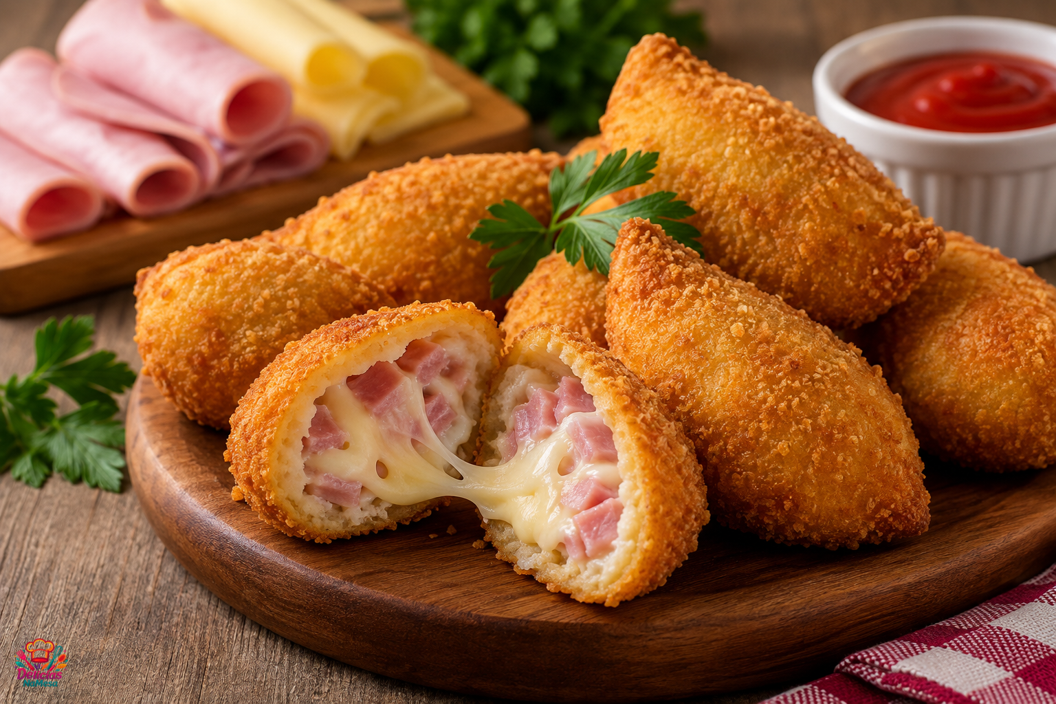 Salgado Frito com Queijo e Presunto: Receita Fácil e Crocante